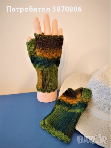 Плетени ръкавици без пръсти - чисто нови, снимка 2 - Ръкавици - 42618934