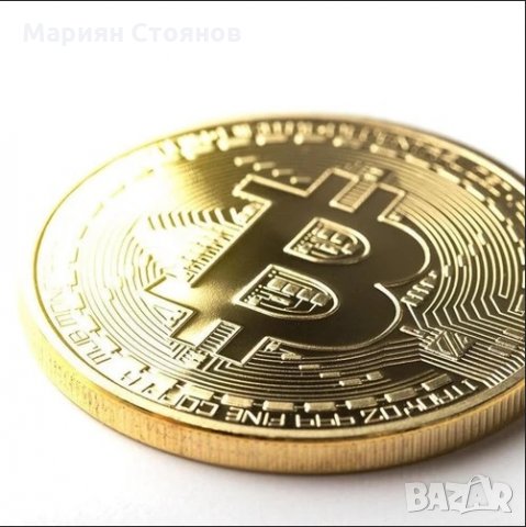Биткойн монета Bitcoin сувенирна позлатена колекционерска монета, снимка 5 - Колекции - 32146118