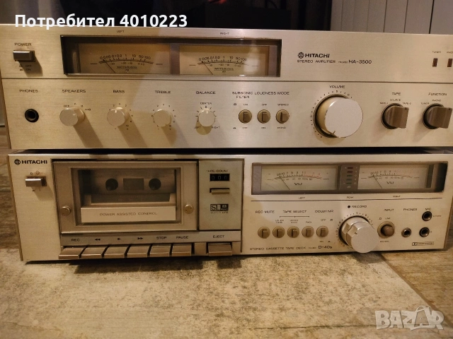 HITACHI HA-3500 + D-40S – ВИНТИДЖ АУДИО СЕТ | MADE IN JAPAN 🔥, снимка 10 - Декове - 54009674