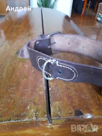 Стара кожена каишка за домашни животни, снимка 4 - Други ценни предмети - 47410744