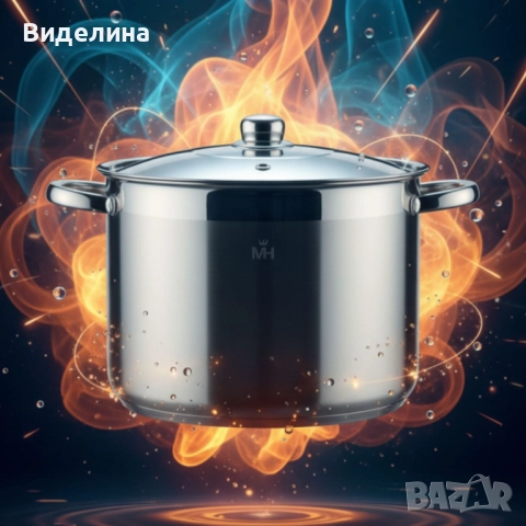 Неръждаема тенджера -  MERCURY HAUS COSMO PREMIUM – издържа натоварване, готви равномерно и служи с , снимка 9 - Съдове за готвене - 51964657