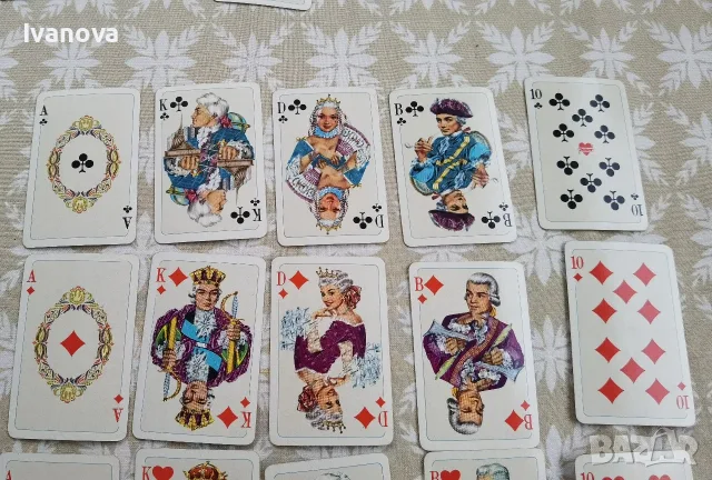 Ретро колекционерски мини карти за пасианс, комплект, снимка 3 - Карти за игра - 56200969