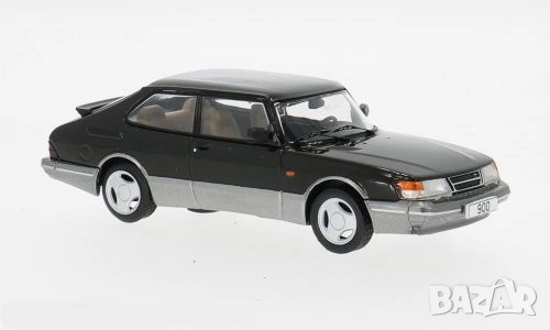 Saab 900 Turbo 1988 - мащаб 1:43 на IXO моделът е нов в PVC дисплей-кейс, снимка 2 - Колекции - 36292254
