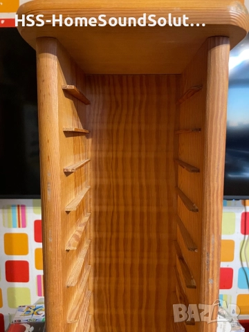 Дървена поставка за компакт дискове , снимка 2 - Други - 51737040