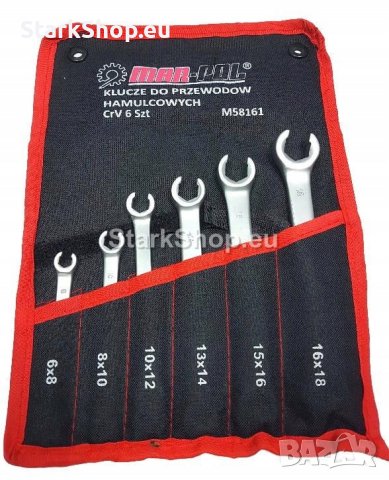 К-т Срязани ключове за тръби 6-18мм Mar-Pol 6 части в калъф, снимка 4 - Други инструменти - 40351614