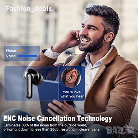 Безжични слушалки Водоустойчиви Bluetooth 5.3 LED дисплей, снимка 4 - Слушалки и портативни колонки - 40776382