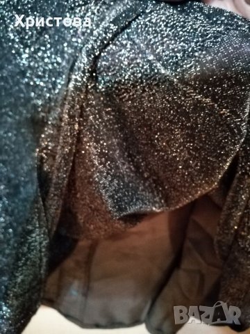 Бляскава дълга пола в сребристо, S, снимка 3 - Поли - 38946772