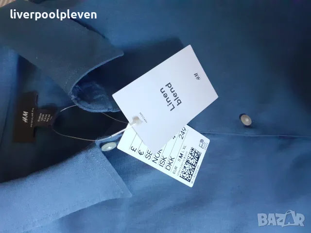 👉Нова ленена H&M Original М, снимка 4 - Ризи - 56342651