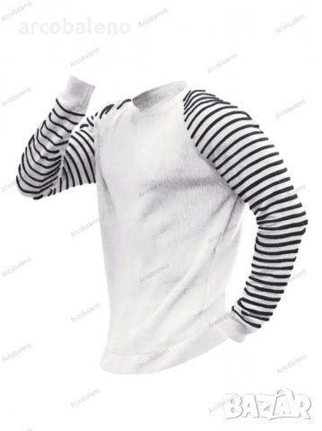 Мъжки рипсен пуловер с ръкави на райе, 3цвята - 023, снимка 11 - Пуловери - 39783112