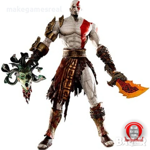 Екшън фигура God of War 2 - Kratos with Medusa Head, снимка 2 - Аксесоари - 54055813