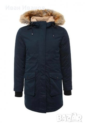 Зимно яке парка - Синьо Tommy Hilfiger  размер Л-ХЛ, снимка 2 - Якета - 38441281
