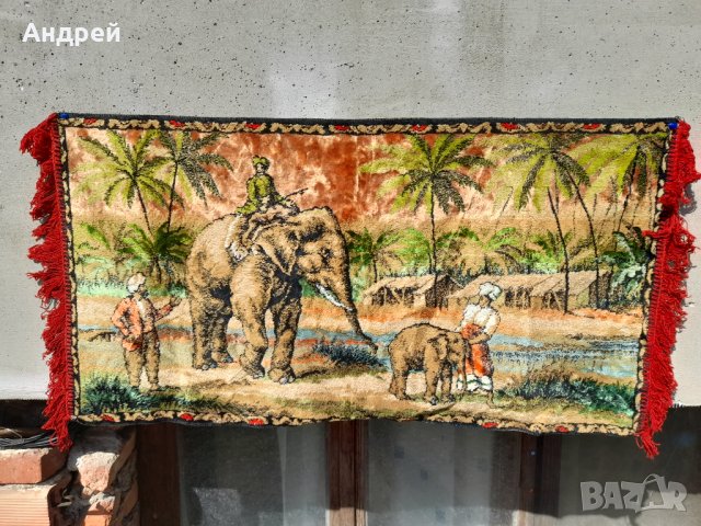 Старинен ковьор,покривка за стена #195, снимка 2 - Антикварни и старинни предмети - 40143864