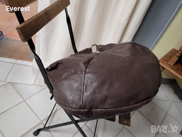 FERCHI Естествена кожа голяма торба,тъмнокафява( 315$ в интернет сайтове), снимка 10 - Чанти - 39862020