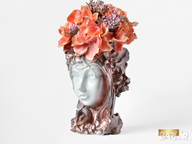 Модерна ваза за цветя / Подарък за жена / Декоративна ваза бюст Аруен от "Властелинът на пръстените", снимка 2 - Декорация за дома - 40523074
