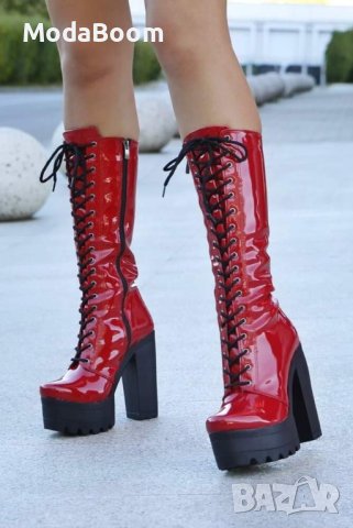 Ботуши на ток - лак