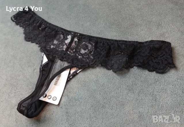 Boohoo Premium Satin Thong M нова луксозна прашка с етикет, снимка 6 - Бельо - 50382991