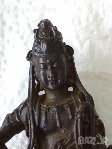 Бронзова фигурка на гуанин 54425, снимка 14 - Колекции - 54179849