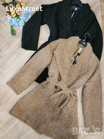 Дамски Палта - Сиво и Черно 🤍, снимка 2 - Палта, манта - 52551459