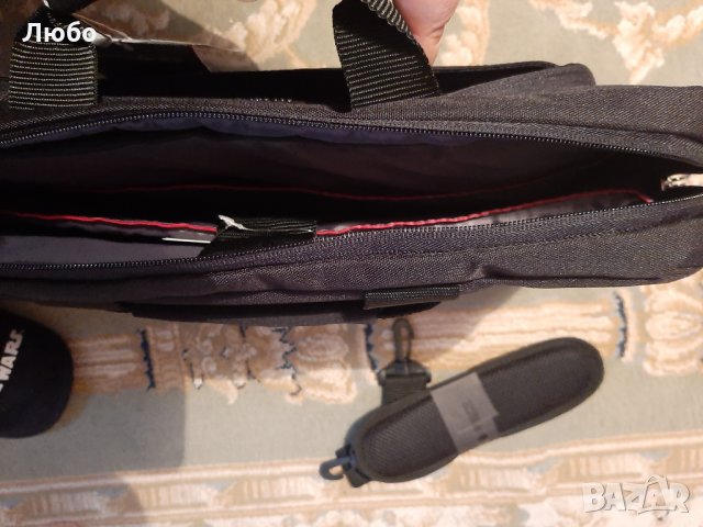 Samsonite Bailhandle Guardit 16" чанта за лаптоп, черна/сива, снимка 2 - Чанти - 35012266
