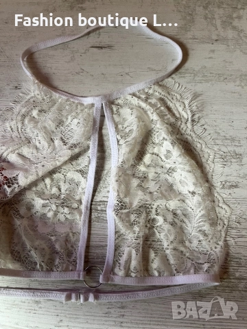 Бяло дантелено бюстие 🤍, снимка 5 - Бельо - 52010054