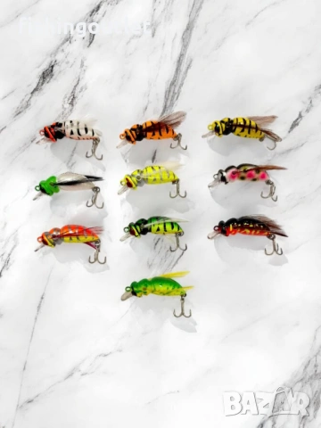 Убийствено ефективен воблер оса ( пчела ) Okinwa . 10 цвята. 2.5гр 3.5см