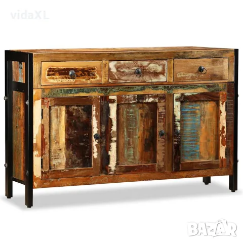 vidaXL Бюфет, регенерирано дърво масив, 120x35x76 cм, снимка 4 - Бюфети - 56146438