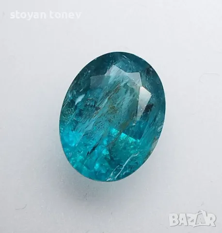 Рядък апатит в голям размер и зелено син цвят - 8.20кт.! Нов!