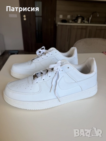 Бели мъжки сникърси маратонки Nike Air Force 1 Low ниски кецове, размер 45, бял цвят, white, AF1