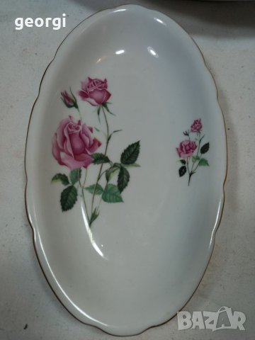 Три порцеланови плата Bohemia , снимка 2 - Прибори за хранене, готвене и сервиране - 35322563