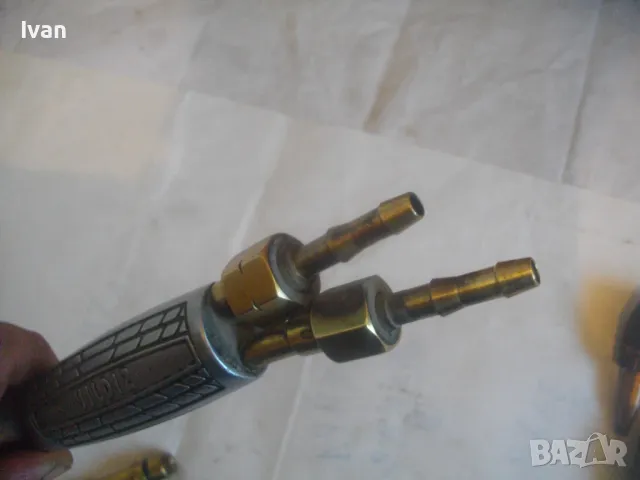 ПРОФЕСИОНАЛНА ОКСИЖЕННА АЦЕТИЛЕНОВА ГОРЕЛКА YLDIZ с 5 рамена и дюзи ОТЛИЧНА, снимка 12 - Други инструменти - 47938946