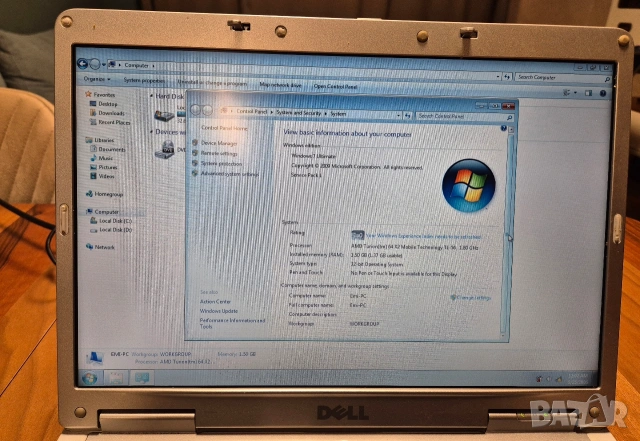 Лаптоп DELL Inspiron 1501 15.4", снимка 2 - Лаптопи за дома - 53066799