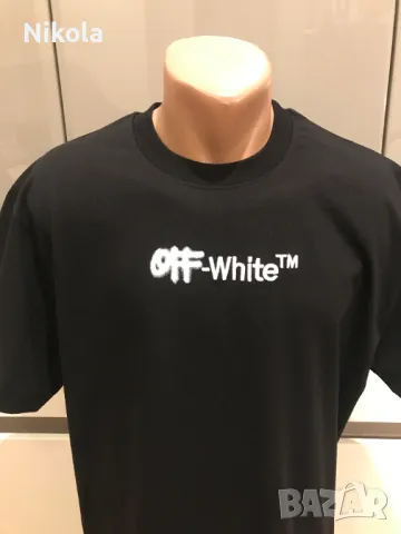 OFF-WHITE™ Spray Helvetica тениска, размер: XL, снимка 3 - Тениски - 48678379