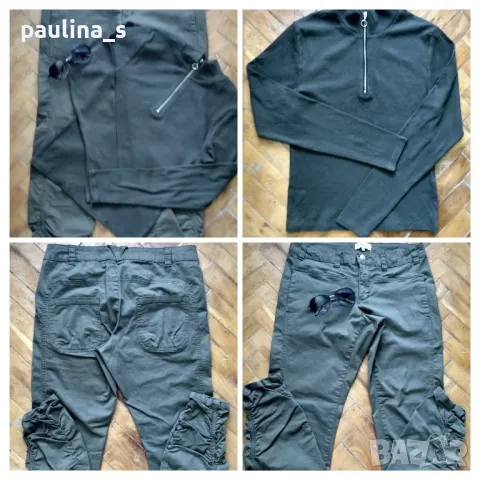 Два броя / Винтидж / Еластични дънки с широки крачоли "Bellino", снимка 11 - Дънки - 32755378