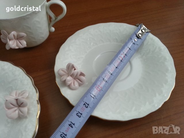 Стар български костен порцелан Бононя чашка за кафе , снимка 5 - Антикварни и старинни предмети - 39470968