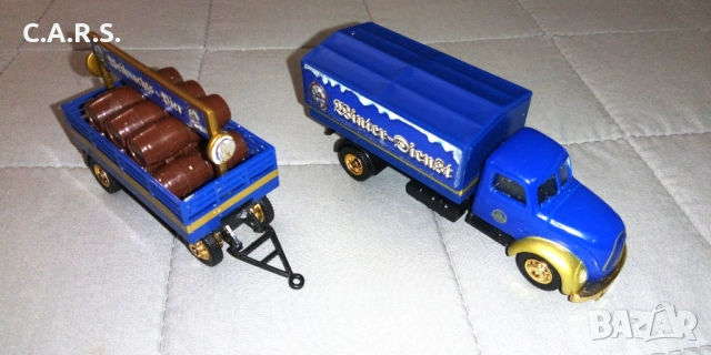 Метални камиони с ремарке Mercedez Benz Actros, MAN...., снимка 12 - Колекции - 52255717