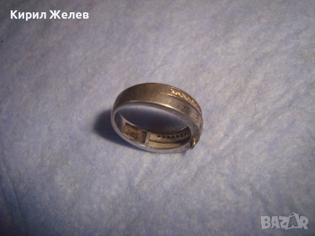 BVLGARI МАРКОВ СРЕБЪРЕН СКЪПОЦЕНЕН ПРЪСТЕН МАТИРАНО СРЕБРО 925 БУЛГАРИ с ФАСЕТИРАНИ ЦИРКОНИ 28720, снимка 6 - Пръстени - 37300350