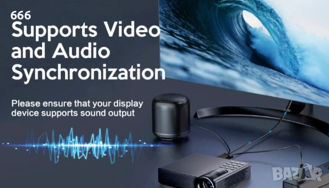 Кабел VCOM HDMI към VGA и 3.5 мм жак и USB - CG493A-1.8, снимка 6 - Друга електроника - 53883754