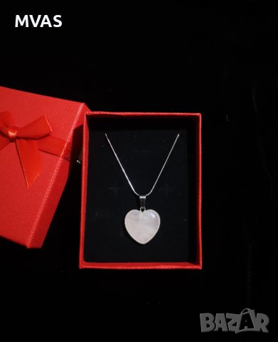 Колие Сърце + Любовни стихове + кутийка Подарък за жена за Свети Валентин , снимка 2 - Подаръци за жени - 33119564