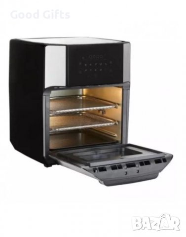Еър фраер, Air Fryer фурна с горещ въздух JMK XXL 12 литра, 3000 W, 10 в 1, готвене без мазнина, снимка 5 - Фритюрници - 37591232