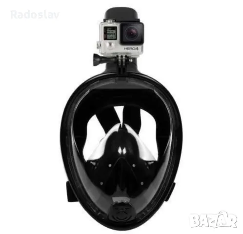 Маска с шнорхел за гмуркане, снимка 3 - Водни спортове - 48951715