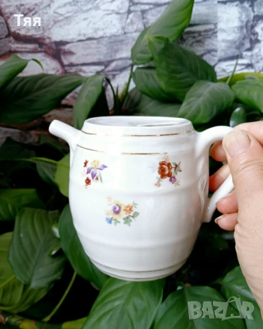 Бърдуче с чашки БГ порцелан, снимка 4 - Сервизи - 50745784