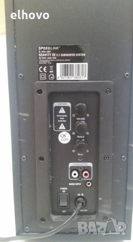 Субуфер Speed Link+2колонки SL-8261-DGY, снимка 6 - Ресийвъри, усилватели, смесителни пултове - 29937946