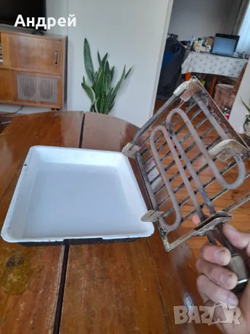 Стара електрическа скара #3, снимка 4 - Антикварни и старинни предмети - 47824228