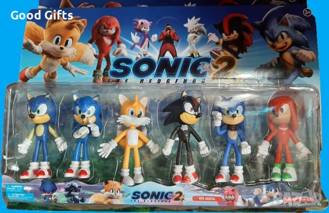 6в1 Фигурки Соник 2 , 6бр. фигурки, снимка 3 - Фигурки - 38119360