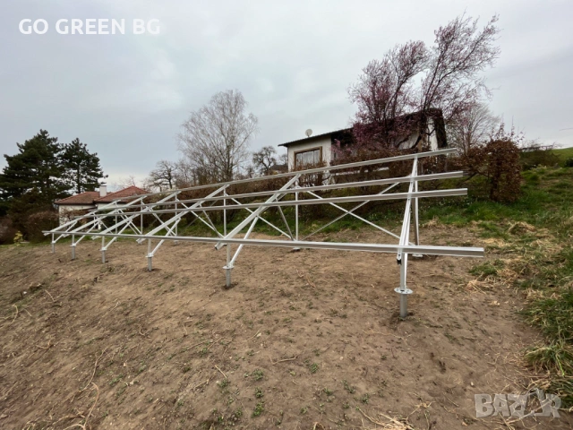 Алуминиева навивна конструкция за монтаж на соларни панели - виж цената в описанието