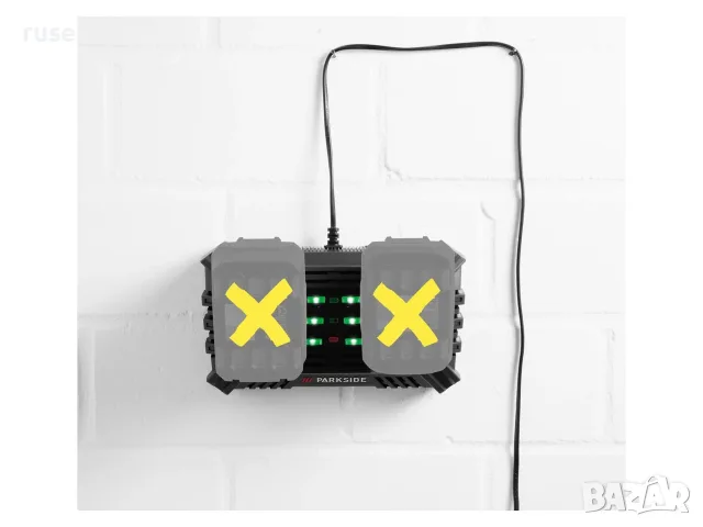НОВИ! Двойно зарядно устройство Parkside PDSLG 20 B1 - за бързо зареждане на 20V батерии, снимка 7 - Други инструменти - 55802251
