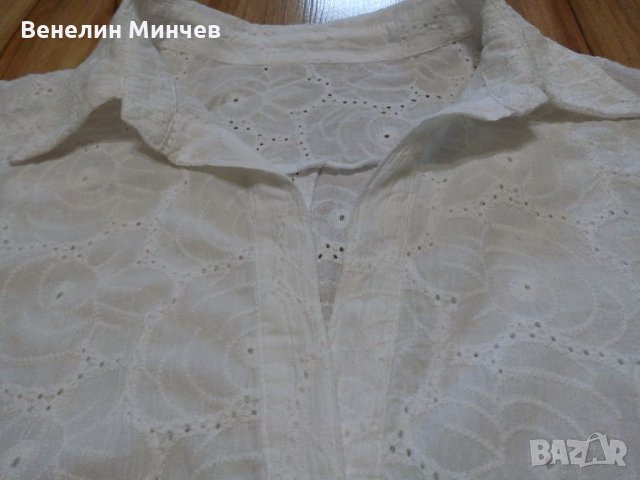 Дамска бяла блуза, снимка 2 - Ризи - 33737686