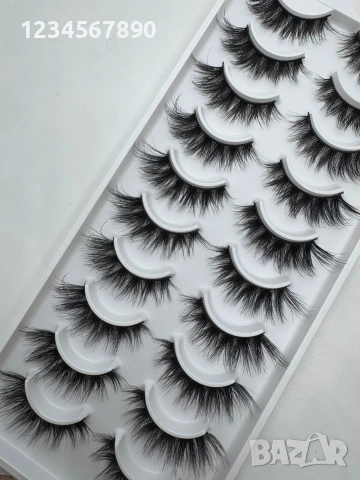 4D Мигли 10 чифта в кутия, снимка 2 - Декоративна козметика - 53061502