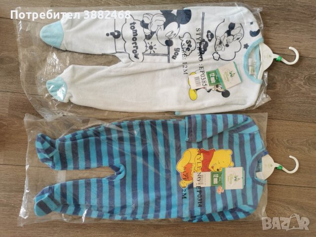 Нови ромпъри Дисни 74 размер по етикет 12 месеца , снимка 1