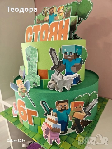 Бутафорна картонена торта Майн Крафт, снимка 3 - Други - 54288420